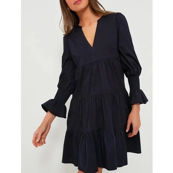pomander place navy knit ruby dress Navy Paula Knit Dress